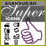 Super B&W icons for Agendus/Datebk5 downloadable Software