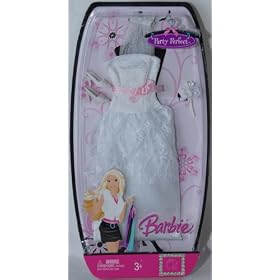 Barbie Party Perfect Fashion White Gown by Barbie