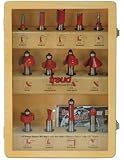 Freud 91-100 13-Piece Super Router Bit Set with 1/2-Inch Shank and Freud's TiCo Hi-Density Carbide