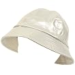 Rain Bucket Hat Cap Waterproof Packable Adjustable Silver