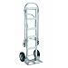 Wesco 220001 Spartan Economy Aluminum 2 in 1 Senior Truck, Pneumatic Wheels, 1000 lbs Load Capacity, 61-1/2" Height, 40" Height, 51" Length x 12" Width