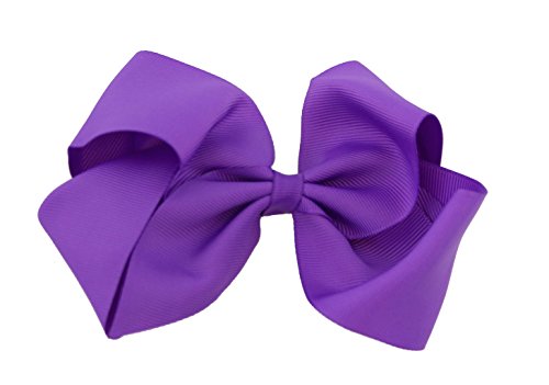 Lollipop Extra Large Greatlookz Grosgrain Hair Bow, Purple