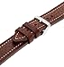 Hadley-Roma Men's 22mm Leather Watch Strap, Color:Brown (Model: MSM894RB-220)