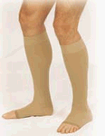 808-BG Below knee, open toe, beige 1 Pair