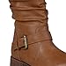 Journee Collection Womens Regular Sized and Wide-Calf Buckle Knee-High Riding Boot