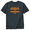 T-SHIRT BLACK " PERFECT ARMENIAN " ARMENIA Large