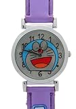 TimerMall OEM - Montre Enfants - Quartz - Synth??tique - Cartoon Dorae ronde Bracelet visage violet Enfants