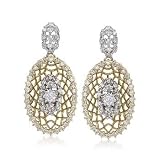 1.10 ct. t.w. Diamond Drop Earrings In 14kt Two-Tone Gold