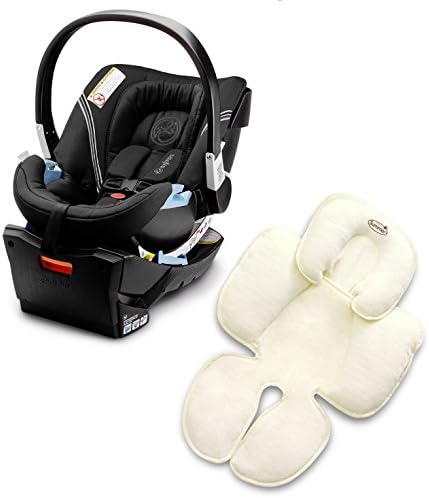 Cybex Aton 2 Infant Car Seat with Summer Infant Snuzzler, Charcoal