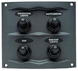 Splash Proof Switch Panel (4 Way Includes Spray Proof Fusing) By Bep Marine