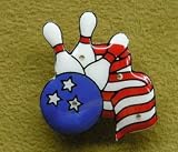 Blinking Flag Lapel Pin (Flashing Lights)