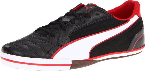 PUMA 3Momentta Vulcanized Sala Soccer Shoe,Black/White/Ribbon Red,6 D US On Sale