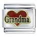 Heart Grandma Italian Charms Bracelet Link