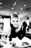 Audrey Hepburn Movie (Breakfast at Tiffany's, With Cigarette) Poster Print - 24x36