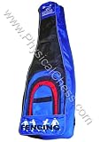 Triangular fencing bag carried like a backpack