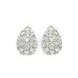 14K Yellow Gold 1/3 ct. Diamond Teardrop Shaped Fashion Earrings