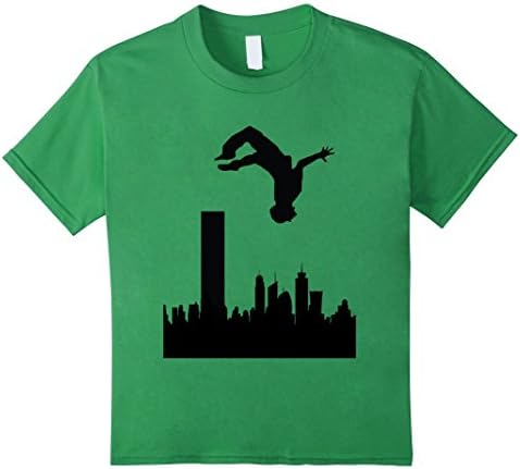 Parkour Shirt Parkour Adult T-Shirt Men's Parkour T-Shirt - Kids 12 - Grass