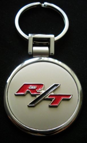 Dodge Challenger/Charger R/T Brushed Chrome & Silver Keyring