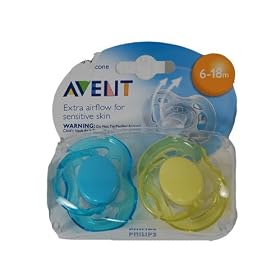 Phillips Avent Freeflow Pacifier 6-18 Months, 2 Pack