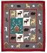 H Applique II Theme Winter Northwoods Duvet Cover Queen 98 x 88