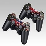 Red RAC Design Skin Decal Sticker for the PS3 (Playstation3) Controller (2pcs in 1)