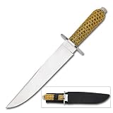 Brown Bowie Knife Wild Cage w/ Sheath
