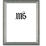10x13 10'' x 13'' Frame for Picture Photo or Poster, Solid Wood, Silver, style #613 by MyFrameStore