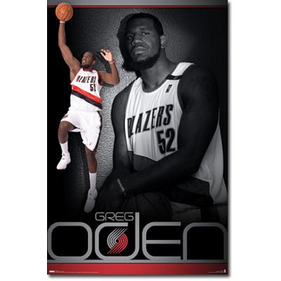 (24x36) Portland Trail Blazers (Greg Oden) Sports Poster Print