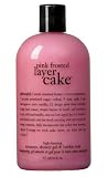Philosophy Pink Frosted Layer Cake Shampoo/Shower Gel/Bubble Bath, 16 Ounces