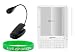 2n1 Combo - Goose Neck Flex + Screen Protector for Amazon Kindle 1 and 2 eBook / Book Reader LED Light + Bonus Young Micro TM - Live Green WristBand