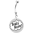 Retro Comic Bada Boom Belly Ring