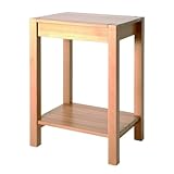 Konsole Tisch Buche massiv Schublade mit Griffmulde und Kugelauszug B50xH73xT40 cm H0097