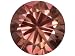 MIN 1.00CT 6MM ROUND DIAMOND CUT BLUSH ZIRCON