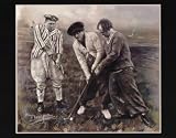 Three Stooges Moe Larry Curley Golfing Comedy Movie Poster - 13x19