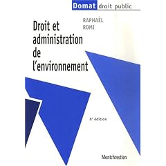 Droit et administration de l'environnement