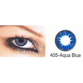 non Prescription Color Contact Lenses Extra Ordinary - Aqua Blue