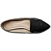 Ollio Women's Shoe Ballet Pointed Toe Faux leather Collared Flat