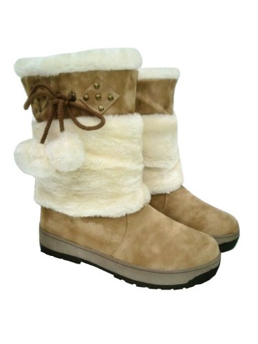 Damen Stiefel Gefüttert – Yellow 41 EU 3071