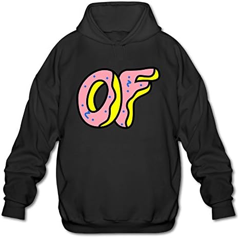 Men's Odd Future Donut Logo Hooded Sweatshirt Black XXL
