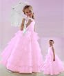 NWT Brand New Flower Girl Pink Wedding Layers Dress
