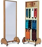 Accessorized Combo Weight Rack & Triple Mirror, Model 1675-100
