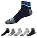 QUANGANG Men's Low Cut Cotton Sports Five Finger Toe Socks 6-Pack