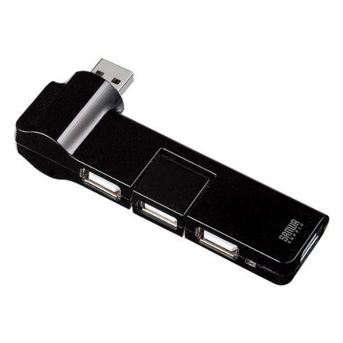 SANWA SUPPLY USB-HUB238BK USB2.0ハブ(ブラック)