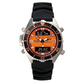 CHRIS BENZ Depthmeter Digital 200m Orange KB- Diving Watch by Chris Benz