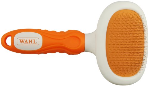 Dog Grooming Brushes:Wahl 858407 Large Slicker Brush, Orange/white