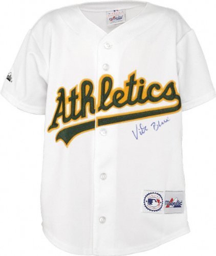 Vida Blue Oakland Athletics Autographed White Majestic Youth Jersey