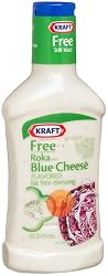 Kraft Free Roka Blue Cheese Flavored Fat Free Dressing, 16-Ounce Plastic Bottles (Pack of 6)