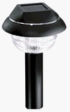 Malibu Solar Plastic Landscape Lights with Amber LED, Black #LZ3