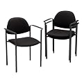Comet Stacking Armchairs - Black (Set of 3)