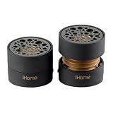 iHome Rechargeable Mini Speakers (Black & Grey)